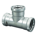 VIEGA MEGAPRESS 4" CARBON STEEL TEE W/ FKM - TRIPLE