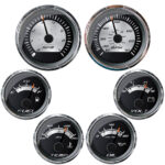 FARIA PLATINUM BOX SET INBOARD SPEEDO/TACH/FUEL/VOLTMETER/