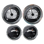 FARIA PLATINUM BOX SET O/B SPEEDO/TACH/FUEL LEVEL/VOLT