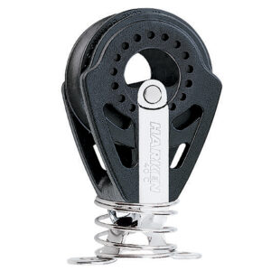 HARKEN 40MM CARBO BLOCK W/ SPRING AND EYESTRAP