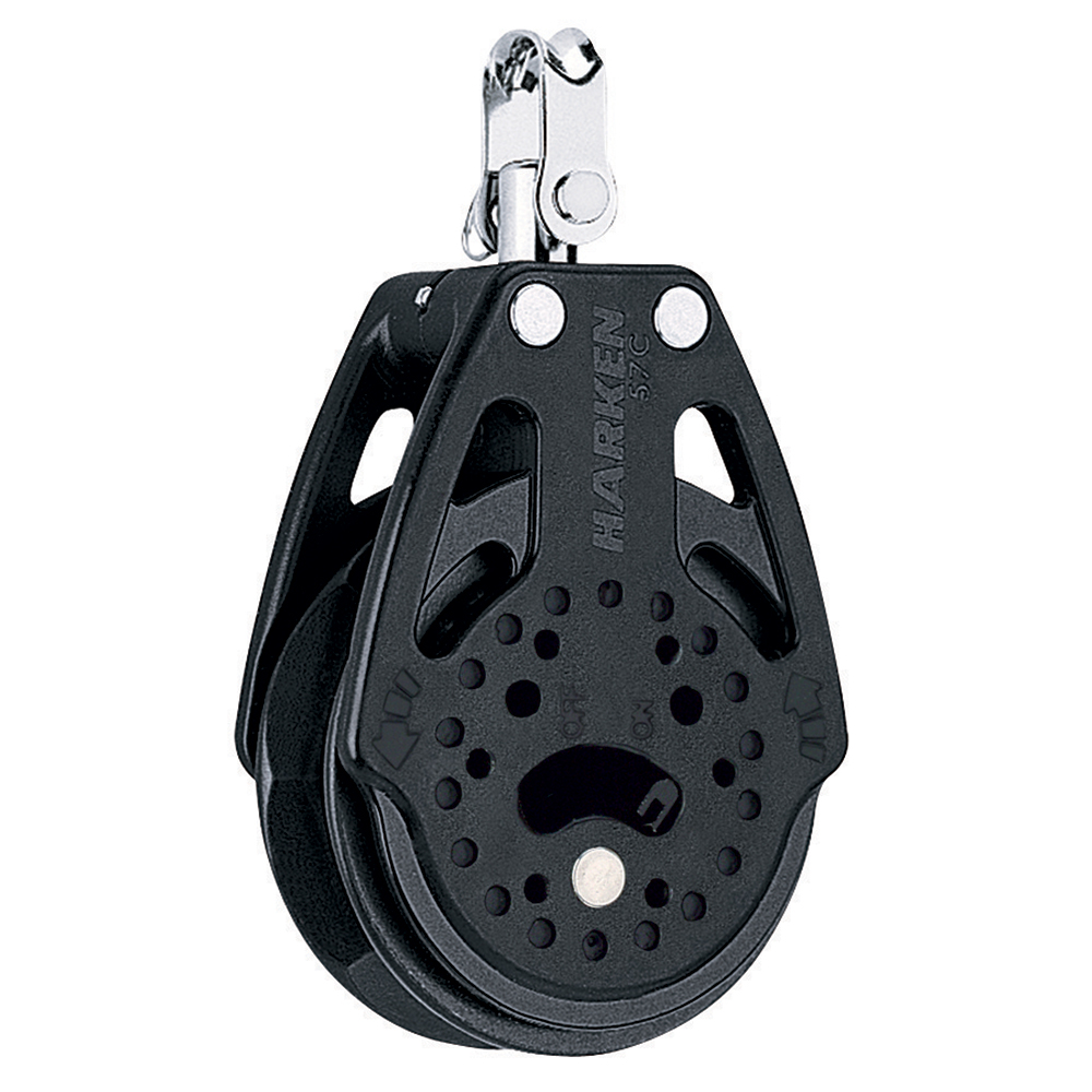 HARKEN 57MM CARBO SINGLE RATCHET BLOCK W/ SWIVEL