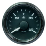 VDO SINGLEVIU 52MM (2-1/16") WATER TEMP GAUGE - 250 DEG F