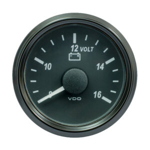 VDO SINGLEVIU 52MM (2-1/16")  VOLTMETER F/ 12V SYSTEMS