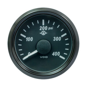 VDO SINGLEVIU 52MM (2-1/16") OIL PRESSURE GAUPSI W/ HARNESS