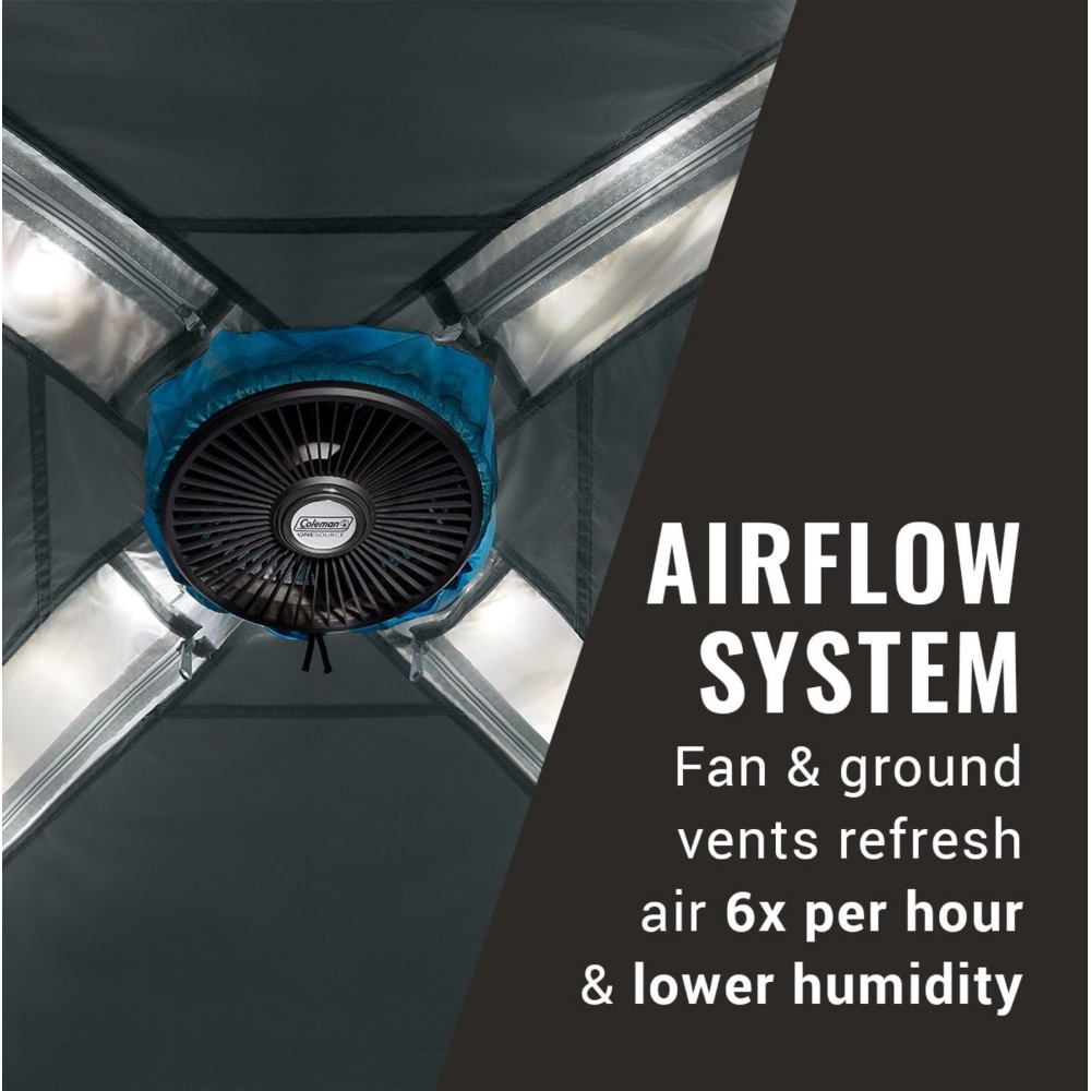 COLEMAN ONESOURCE RECHARGEABLE 4 PERSON CAMPING DOME TENT - Image 3