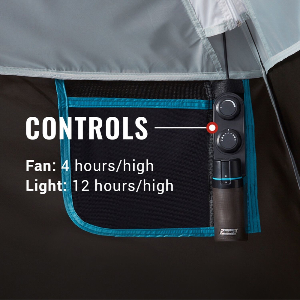 COLEMAN ONESOURCE RECHARGEABLE 4 PERSON CAMPING DOME TENT - Image 6