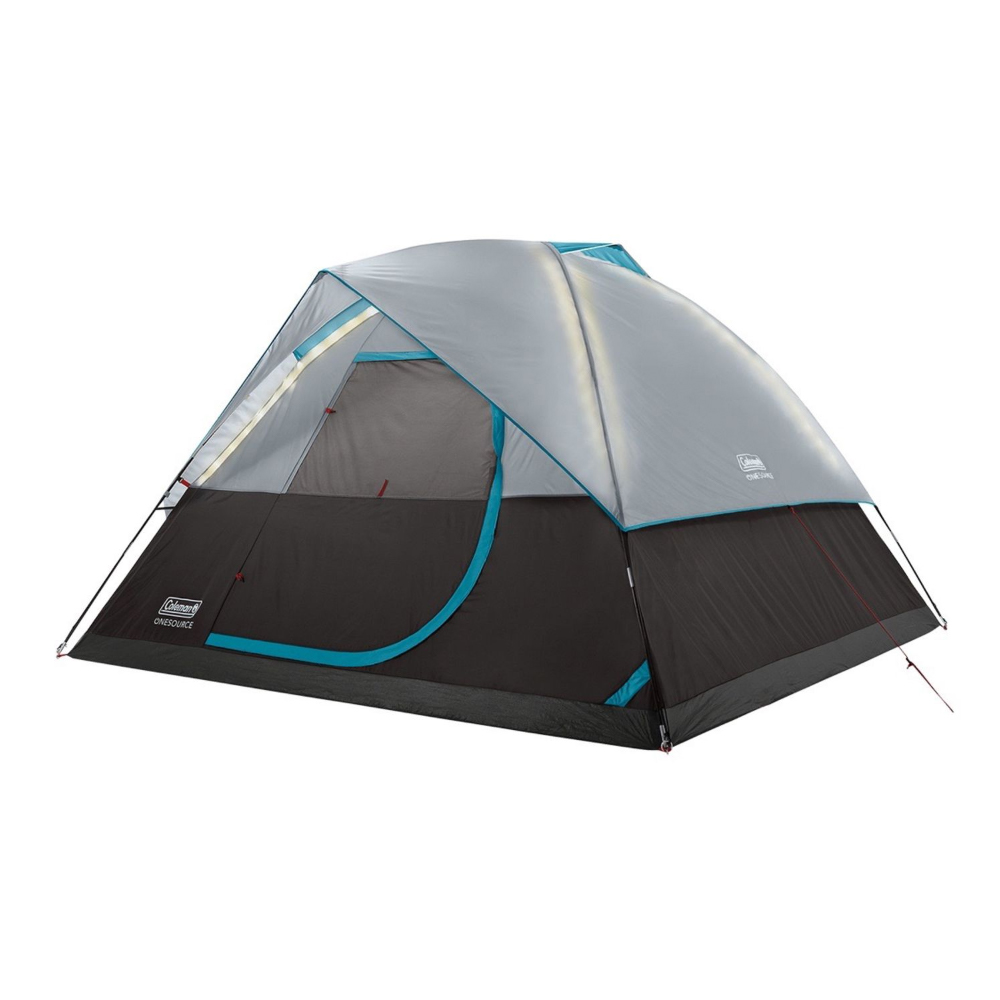 COLEMAN ONESOURCE RECHARGEABLE 4 PERSON CAMPING DOME TENT