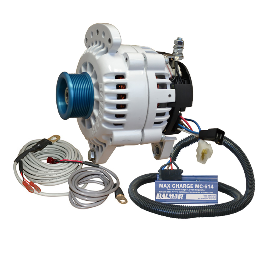 BALMAR ALTERNATOR 120 AMP KIT 12 VOLT 3.15" DUAL FOOT SADDLE