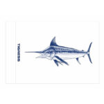 TIGRESS WHITE MARLIN RELEASE FLAG 12" X 18"