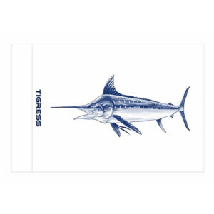 TIGRESS WHITE MARLIN RELEASE FLAG 12" X 18"