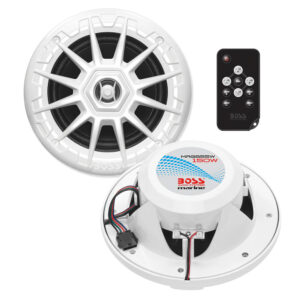 BOSS AUDIO MRGB55W MARINE  SPEAKERS 5.25" - WHITE W/ RGB