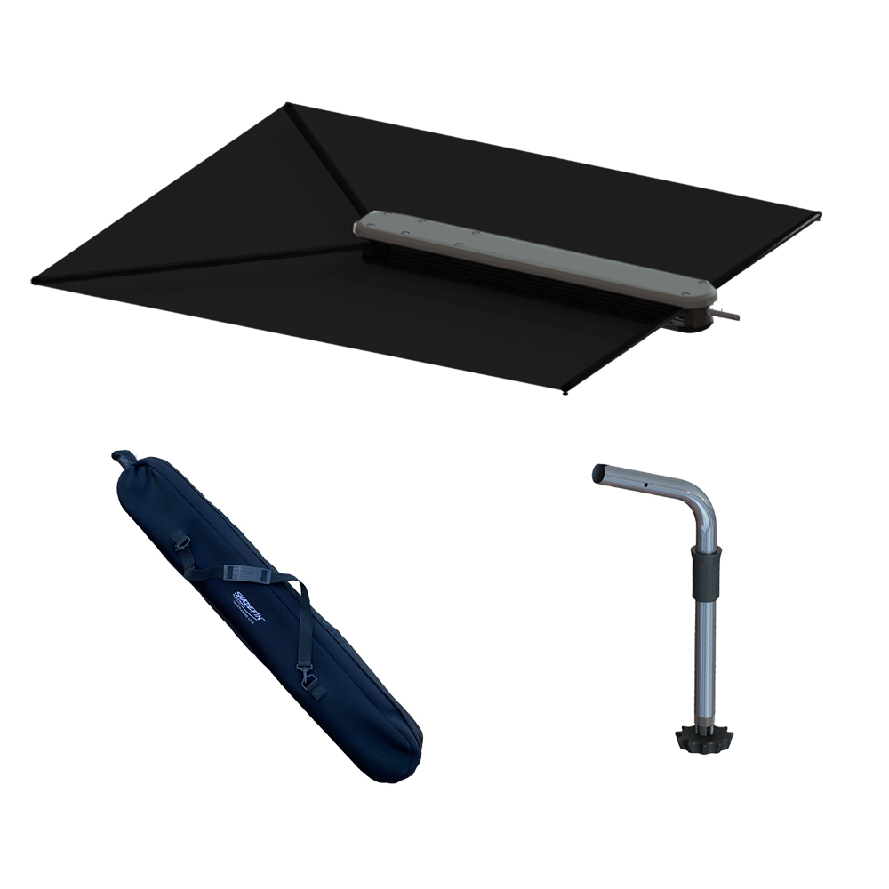 TACO SHADEFIN WITH BLACK FABRIC, BAG AND FIXED ROD