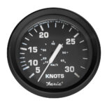 FARIA EURO BLACK 4" 30 KNOT  SPEEDOMETER F/ MECHANICAL