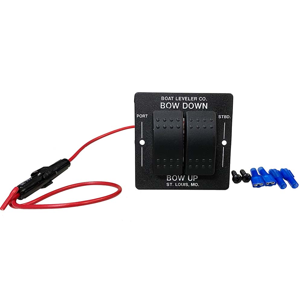 BOAT LEVELER SWITCH WATERPROOF 12725 BLACK/BLACK BUTTONS