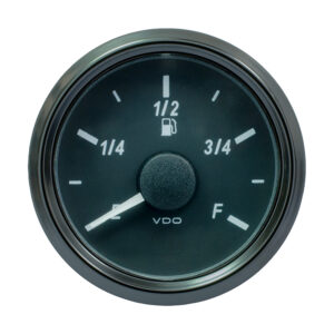 VDO SINGLEVIU 52MM (2-1/6") FUEL GAUGE - 240-33 OHM