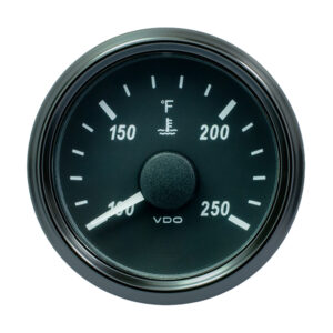 VDO SINGLEVIU 52MM (2-1/16") WATER TEMP GAUGE - 250 DEG F
