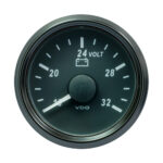 VDO SINGLEVIU 52MM (2-1/16") VOLTMETER F/ 24 VOLT SYSTEM