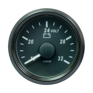 VDO SINGLEVIU 52MM (2-1/16") VOLTMETER F/ 24 VOLT SYSTEM