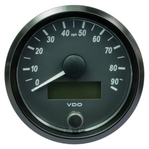 VDO SINGLEVIU 80MM (3-1/8") SPEEDOMETER - 90 MPH