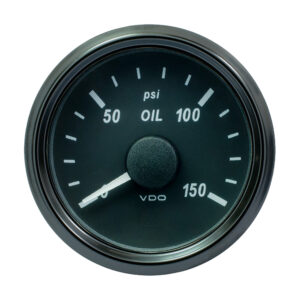 VDO SINGLEVIU 52MM (2-1/16") OIL PRESSURE GAUGE - 150PSI
