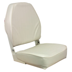 SPRINGFIELD HIGH BACK FOLDING SEAT WHITE