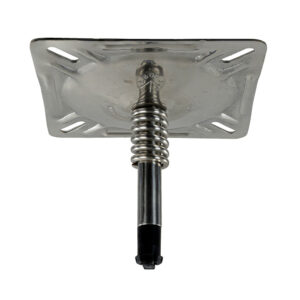 SPRINGFIELD KINGPIN 7" X 7" SEAT MOUNT W/SPRING POLISHED