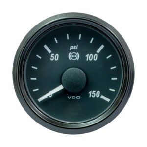 VDO SINGLEVIU 52MM (2-1/16") BRAKE PRESSURE GAUGE - 150 PSI