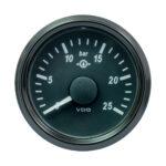 VDO SINGLEVIU 52MM (2-1/16") GEAR OIL PRESS GAUGE - 25 BAR