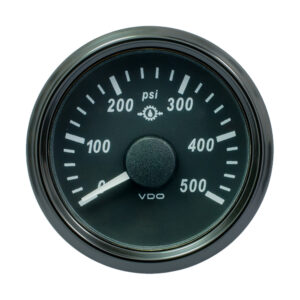 VDO SINGLEVIU 52MM (2-1/16") GEAR PRESSURE GAUGE - 500 PSI