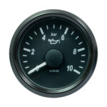 VDO SINGLEVIU 52MM (2-1/16") OIL PRESSURE GAUGE - 10 BAR
