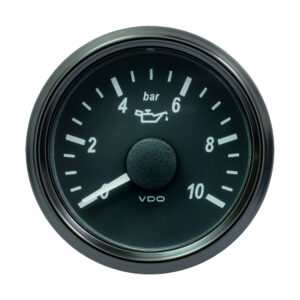 VDO SINGLEVIU 52MM (2-1/16") OIL PRESSURE GAUGE - 10 BAR