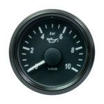 VDO SINGLEVIU 52MM (2-1/16") OIL PRESSURE GAUGE - 10 BAR
