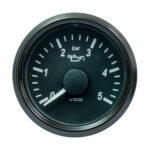 VDO SINGLEVIU 52MM (2-1/16") OIL PRESSURE GAUGE - 5 BAR