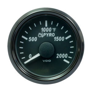 VDO SINGLEVIU 52MM (2-1/16") EXHAUST GAS GAUGE - 2000 DEG F