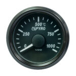 VDO SINGLEVIU 52MM (2-1/16") EXHAUST GAS GAUGE - 1000 DEG C
