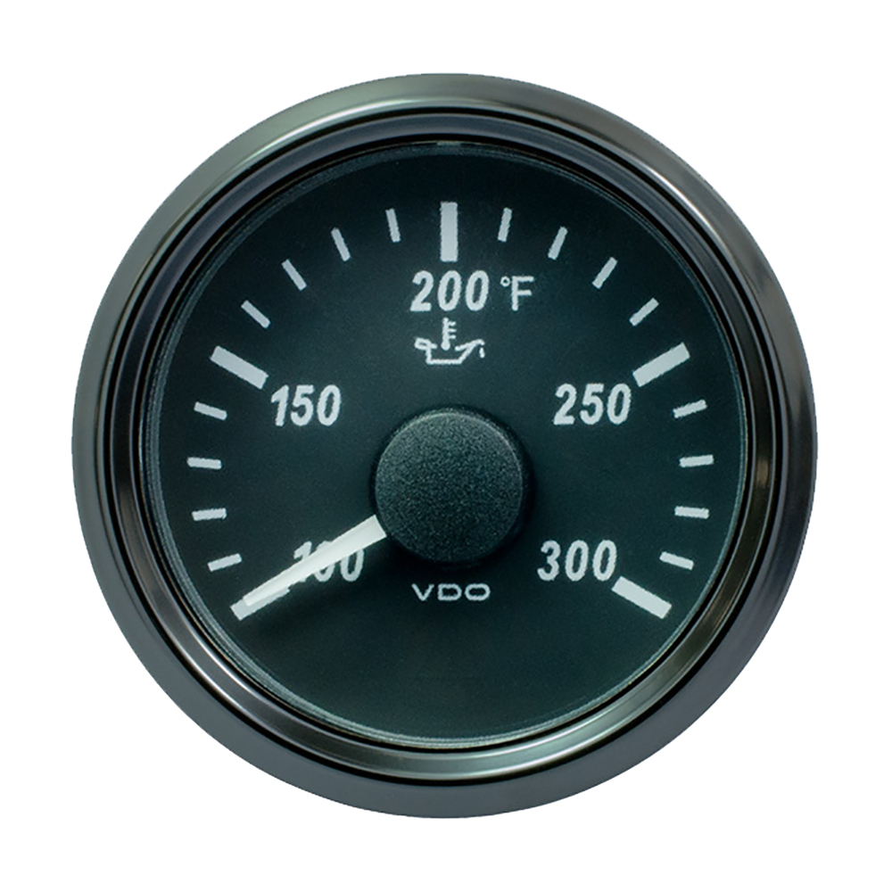 VDO SINGLEVIU 52MM (2-1/16") OIL TEMP GAUGE - 300 DEG F