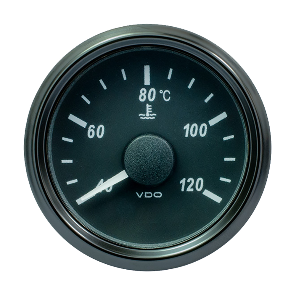 VDO SINGLEVIU 52MM (2-1/16") WATER TEMP GAUGE - 120 DEG C