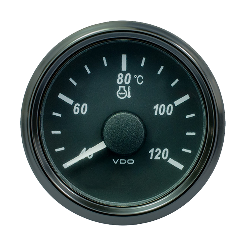 VDO SINGLEVIU 52MM (2-1/16") WATER TEMP GAUGE - 120 DEG C