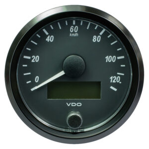 VDO SINGLEVIU 80MM (3-1/8") SPEEDOMETER - 120 KM/H