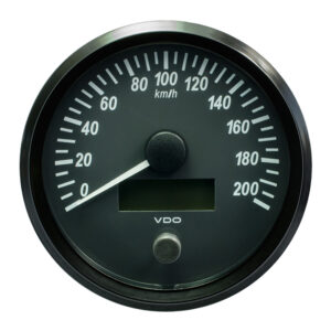 VDO SINGLEVIU 100MM (4") SPEEDOMETER - 200 KM/H