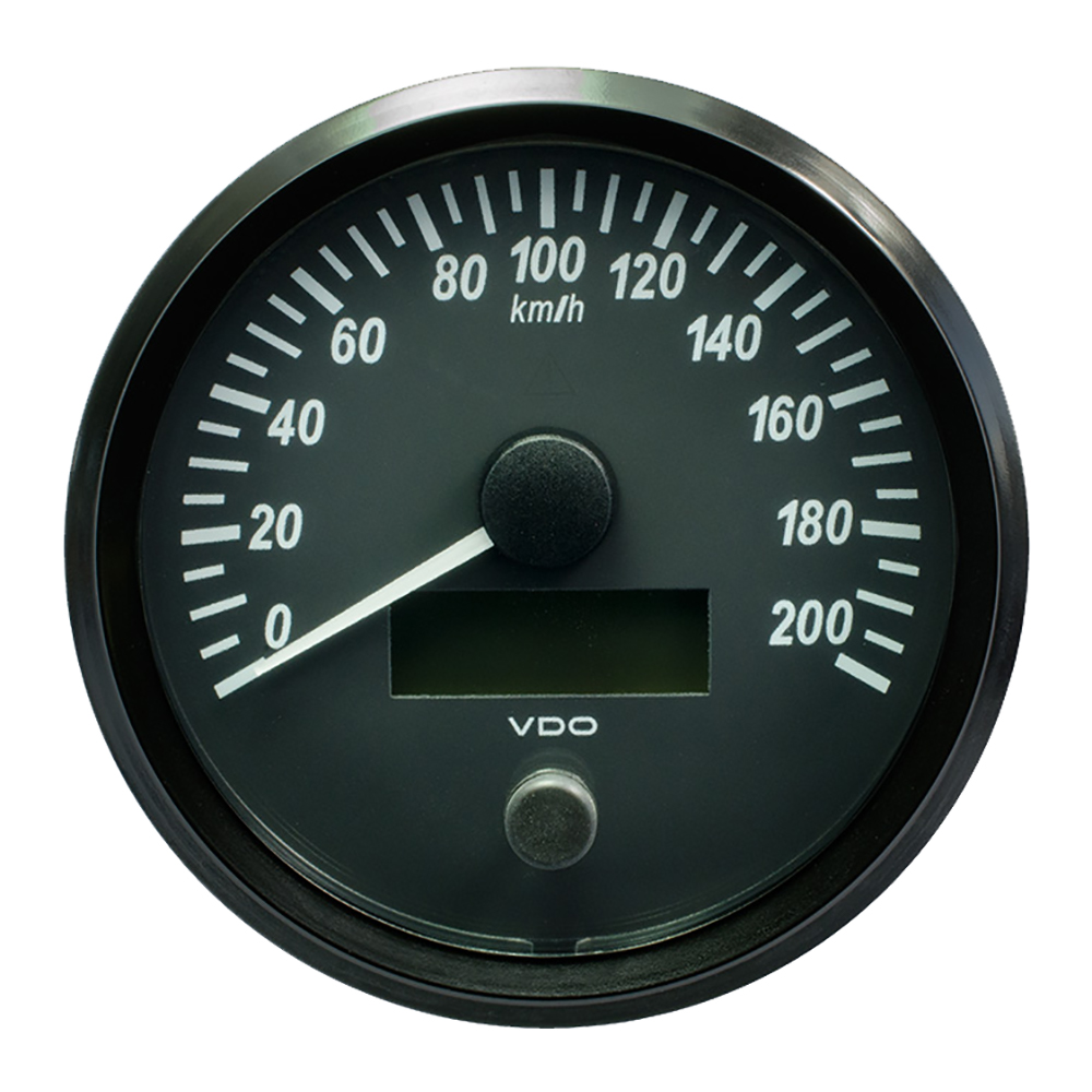 VDO SINGLEVIU 100MM (4") SPEEDOMETER - 200 KM/H