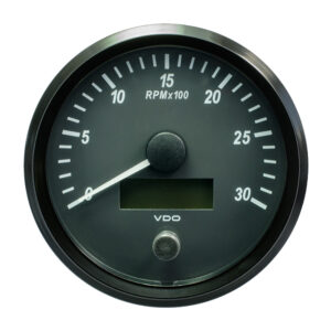 VDO SINGLEVIU 100MM (4") TACHOMETER - 3000 RPM