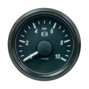 VDO SINGLEVIU 52MM (2-1/16") BRAKE PRESSURE GAUGE - 10 BAR