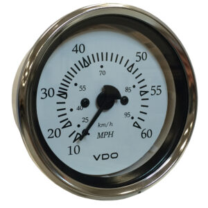 VDO COCKPIT MARINE 85MM  (3-3/8") PITOT SPEEDOMETER