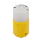 MARINCO LOCKING CONNECTOR 15A 125V YELLOW