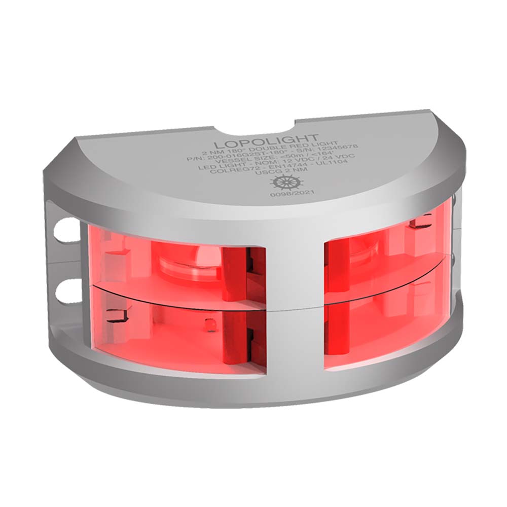 LOPOLIGHT 180 DEGREE DOUBLE STACKED RED NAV LIGHT 2NM