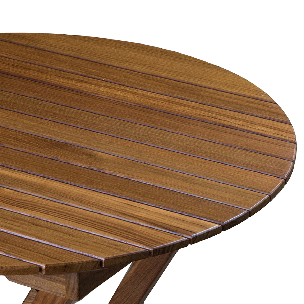 WHITECAP TEAK ROUND SLAT TABLE - Image 2