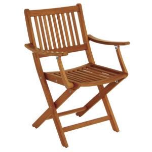 WHITECAP TEAK FOLDING CHAIR WITH ARMS