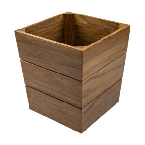 WHITECAP TEAK LARGE WASTE BASKET