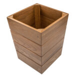 WHITECAP TEAK SMALL WASTE BASKET